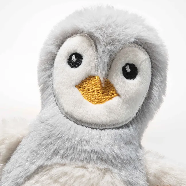 Steiff Lio Pinguin Greifling mit Rassel 11cm grau/weiß