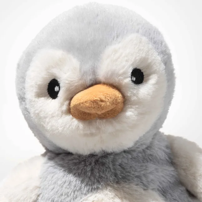 Steiff Lio Pinguin Rassel 14cm grau/weiß