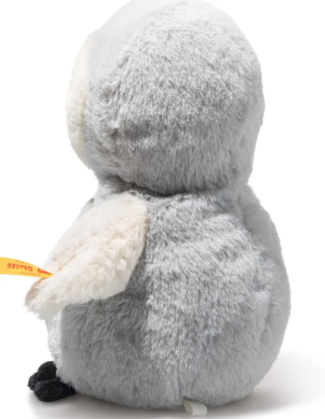 Steiff Lio Pinguin Rassel 14cm grau/weiß