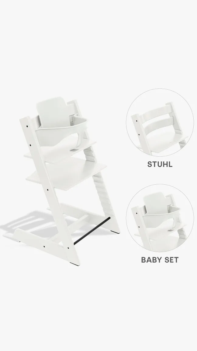 STOKKE® Aktions-Set Tripp Trapp® weiß + Babyset² weiß