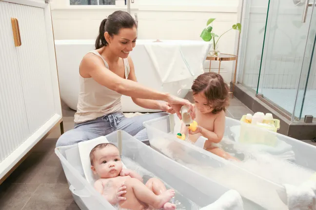 STOKKE® Flexi Bath® Babywanne Set X-Large Sandy Beige