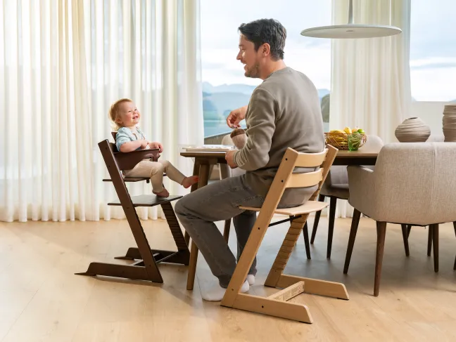 STOKKE® Mega Set Tripp Trapp® Eiche warm braun + Babyset warm braun + Newbornset