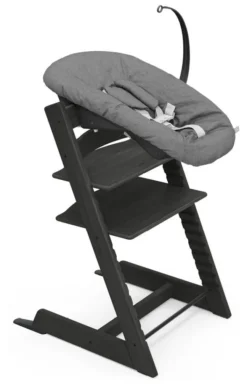 STOKKE® Mega Set Tripp Trapp® schwarz + Babyset² schwarz + Newbornset anthrazit