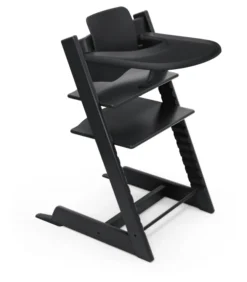 STOKKE® Mega Set Tripp Trapp® schwarz + Babyset² schwarz + Tray Tisch schwarz