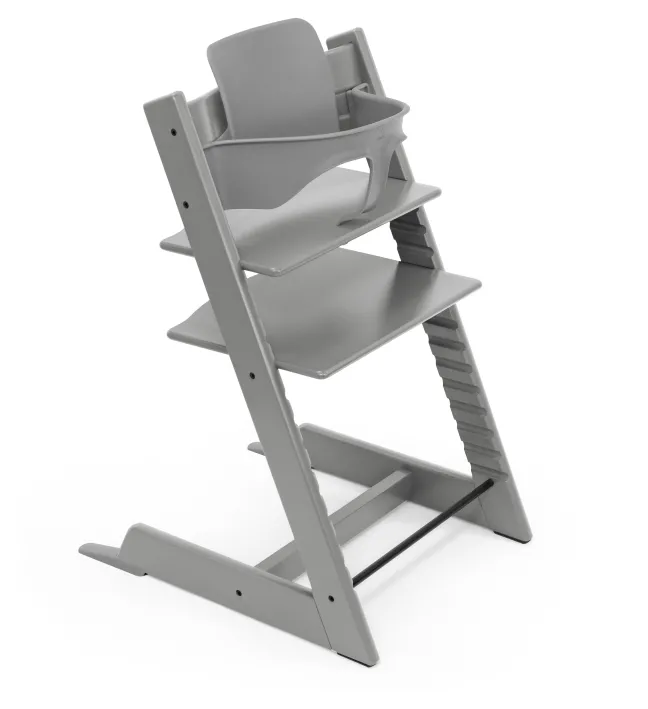 STOKKE® Mega Set Tripp Trapp® Storm grey + Babyset² Storm grey + Newbornset