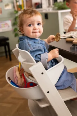 STOKKE® Mega Set Tripp Trapp® weiß transparent + Babyset² weiß + Newbornset