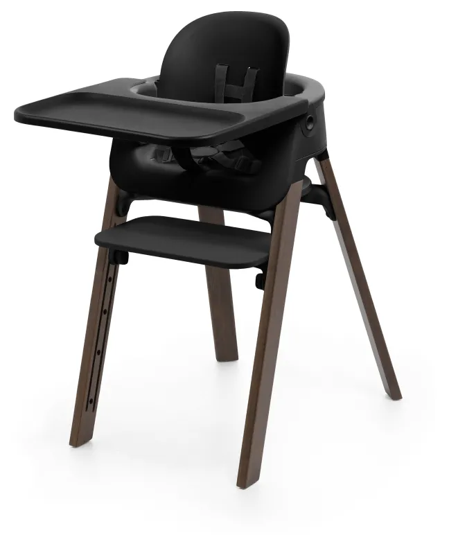 STOKKE® Steps™ Hochstuhl Set schwarz/warm braun