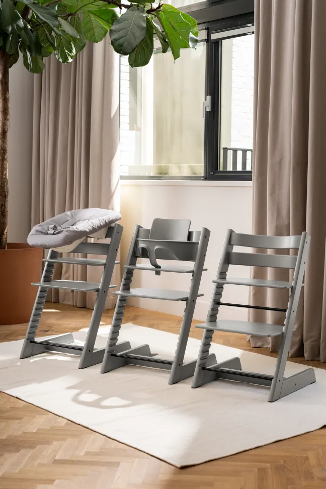 STOKKE® Tripp Trapp® Aktions-Set Storm grey inkl. Newbornset