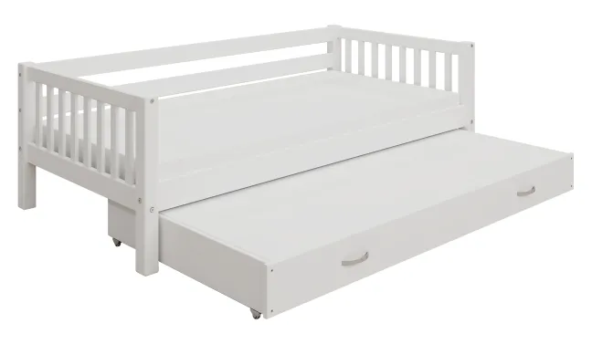 THUKA Nordic Tagesbett Crossbar mit Gästebett weiß