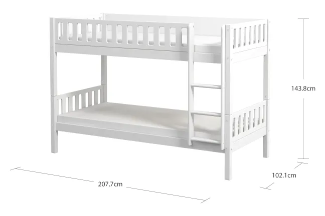 THUKA Viggo Etagenbett 90x200cm weiß