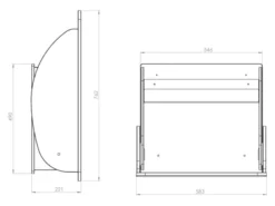 Timkid KAWAsimplex Wickeltisch smallest design weiß