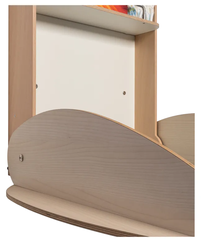 Timkid OWO2.0 Wickeltisch organic design birke/gelb