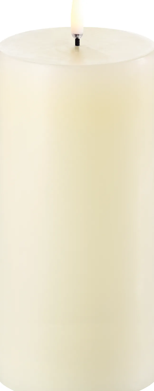 UYUNI LED Kerze Smooth 7,8x15 cm Ivory