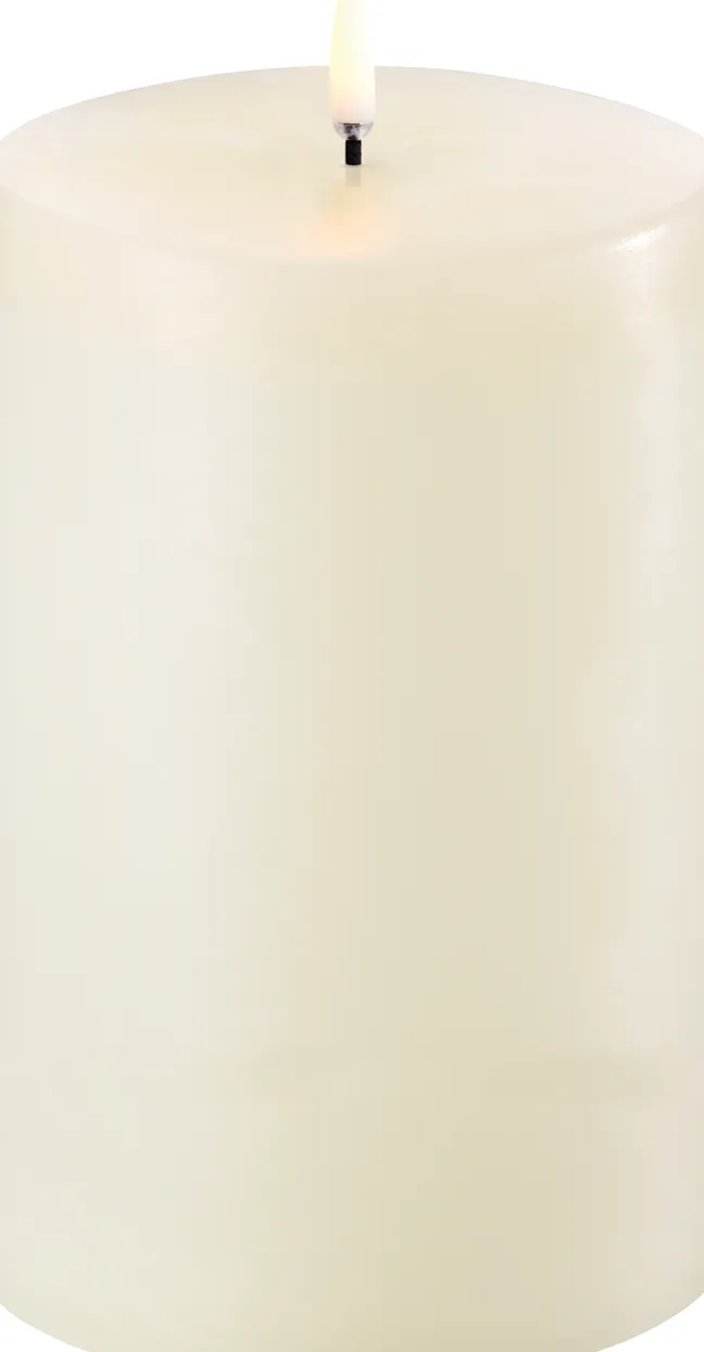 UYUNI LED Kerze Smooth 10,1x15 cm Ivory