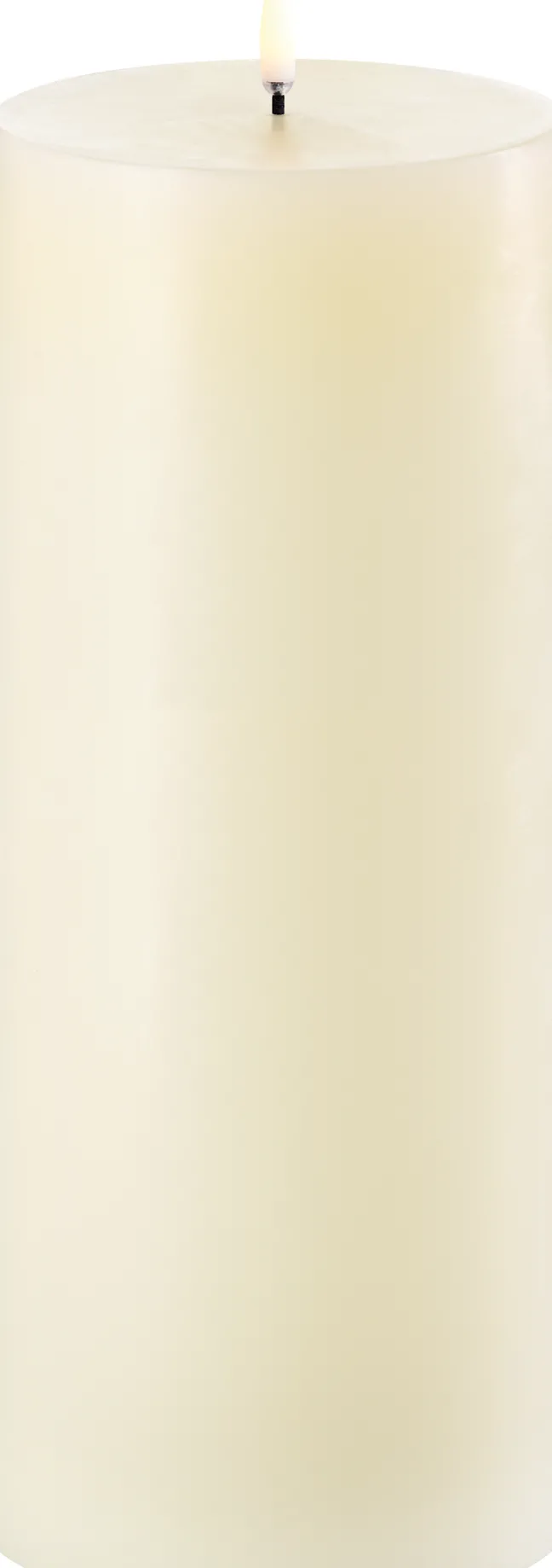 UYUNI LED Kerze Smooth 10,1x25 cm Ivory