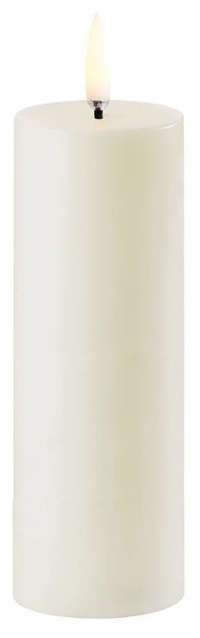 UYUNI LED Kerze Smooth 5x14,5 cm Ivory