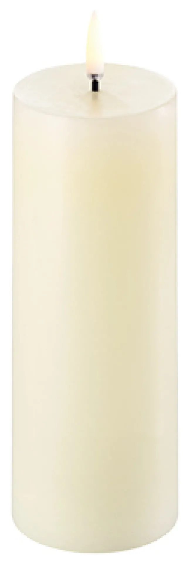 UYUNI LED Kerze Smooth 5,8x15 cm Ivory