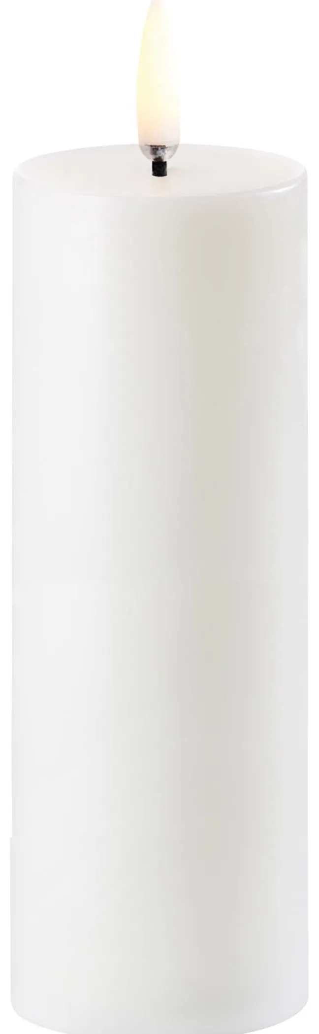 UYUNI LED Kerze Smooth 5x14,5 cm Nordic White