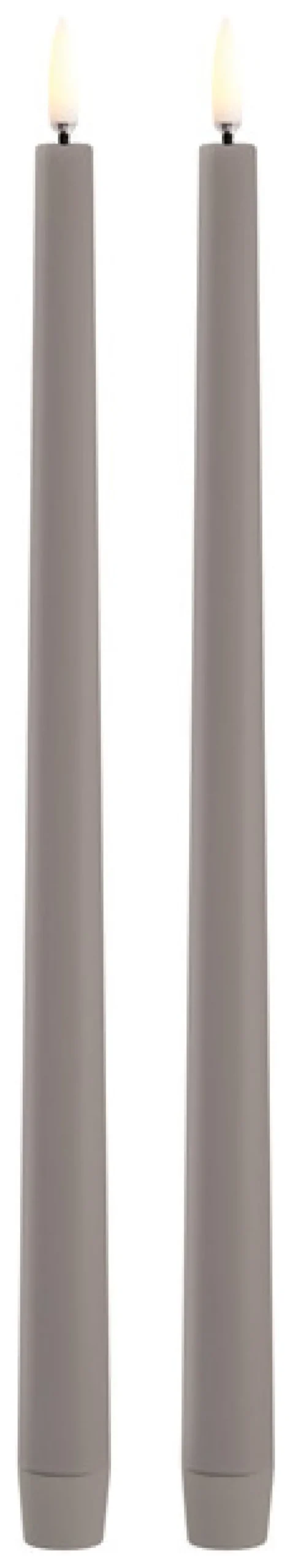 UYUNI LED Stabkerze Slim (2 Stück) Smooth 2,3x32 cm Sandstone Sale