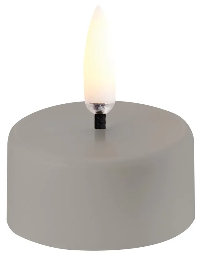 UYUNI LED Teelicht mit Akku 3,9x2,3 cm (2 Stück) Kunststoff Sandstone