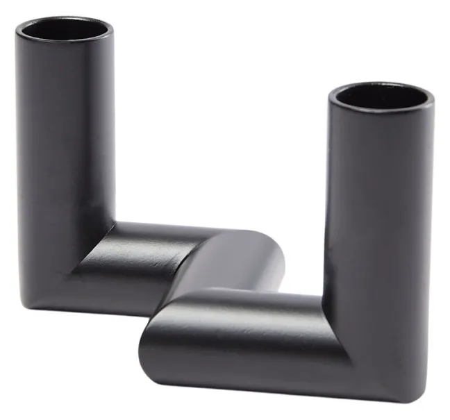 UYUNI Matrix Kerzenständer für 2 Mini Stabkerzen Black