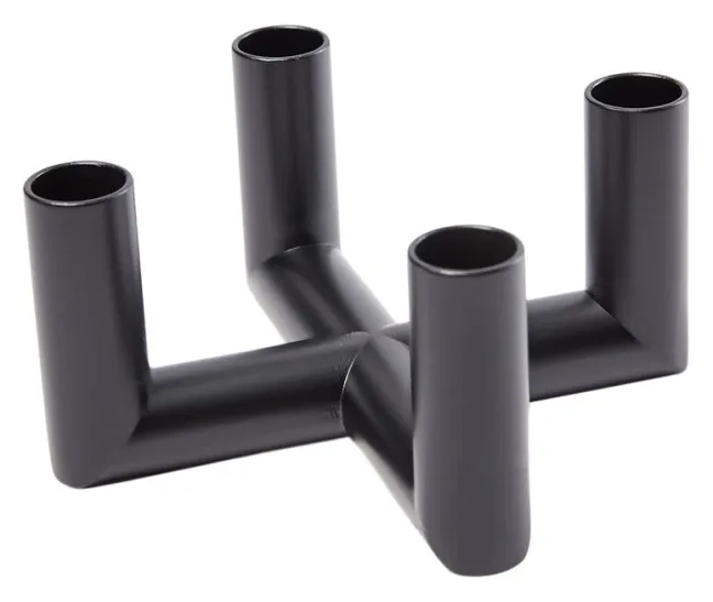 UYUNI Matrix Kerzenständer für 4 Mini Stabkerzen Black