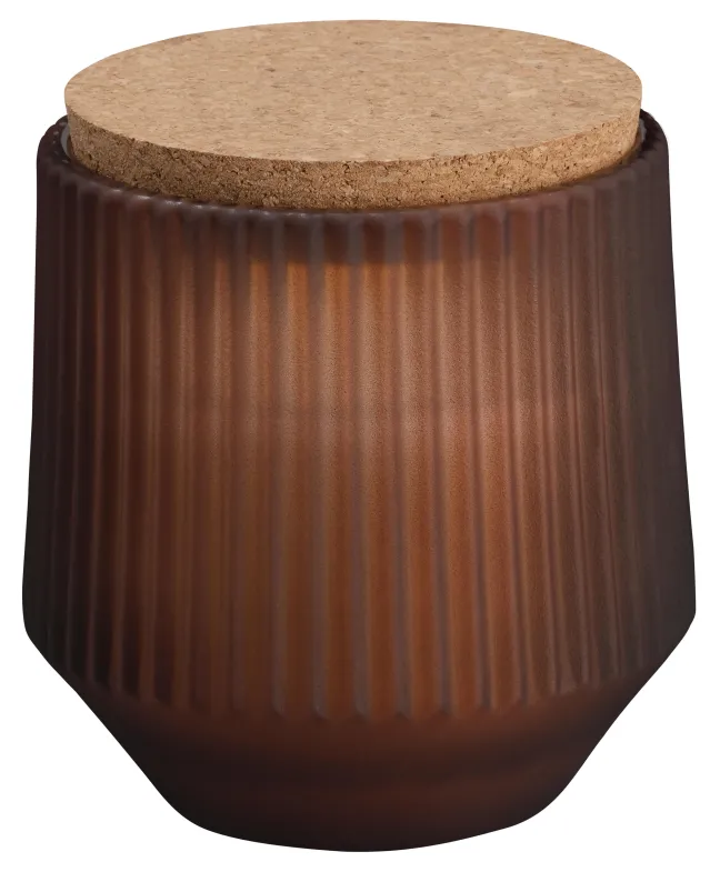 UYUNI Scented LED Duftkerze im Glas 8,5x9,5 cm Awaken brown