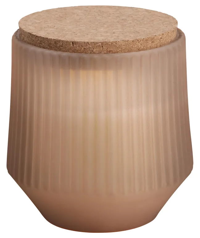 UYUNI Scented LED Duftkerze im Glas 8,5x9,5 cm Uplift Beige