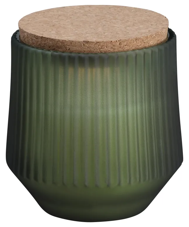 UYUNI Scented LED Duftkerze im Glas 8,5x9,5 cm Serenity green