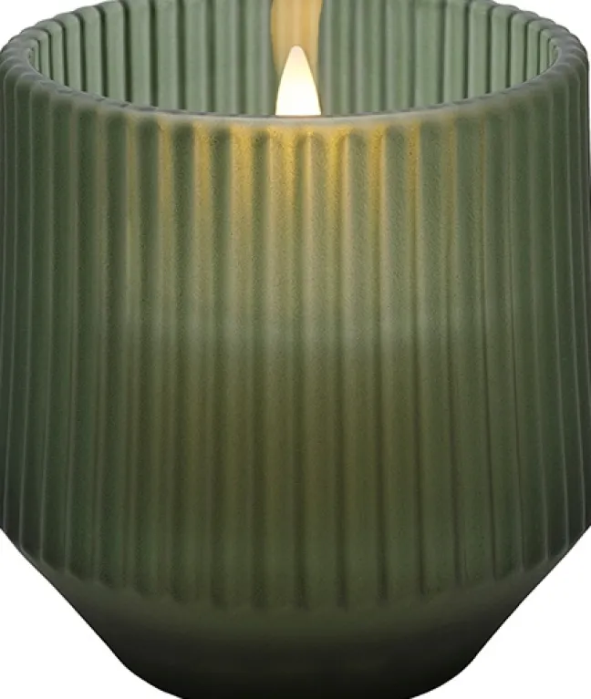 UYUNI Scented LED Duftkerze im Glas 8,5x9,5 cm Serenity green