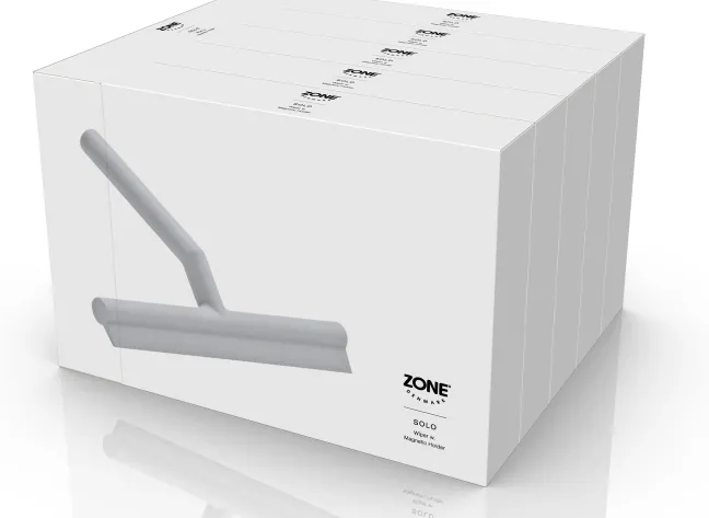ZONE Denmark Duschabzieher m. Halter Solo White