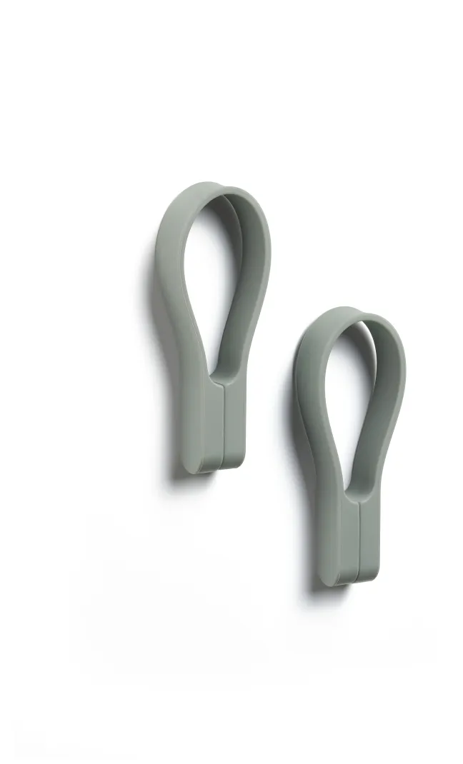 ZONE Denmark Handtuchhalter Loop magnet 2 Stück grün