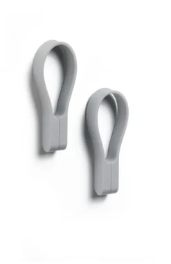 ZONE Denmark Handtuchhalter Loop magnet 2 Stück Mövengrau