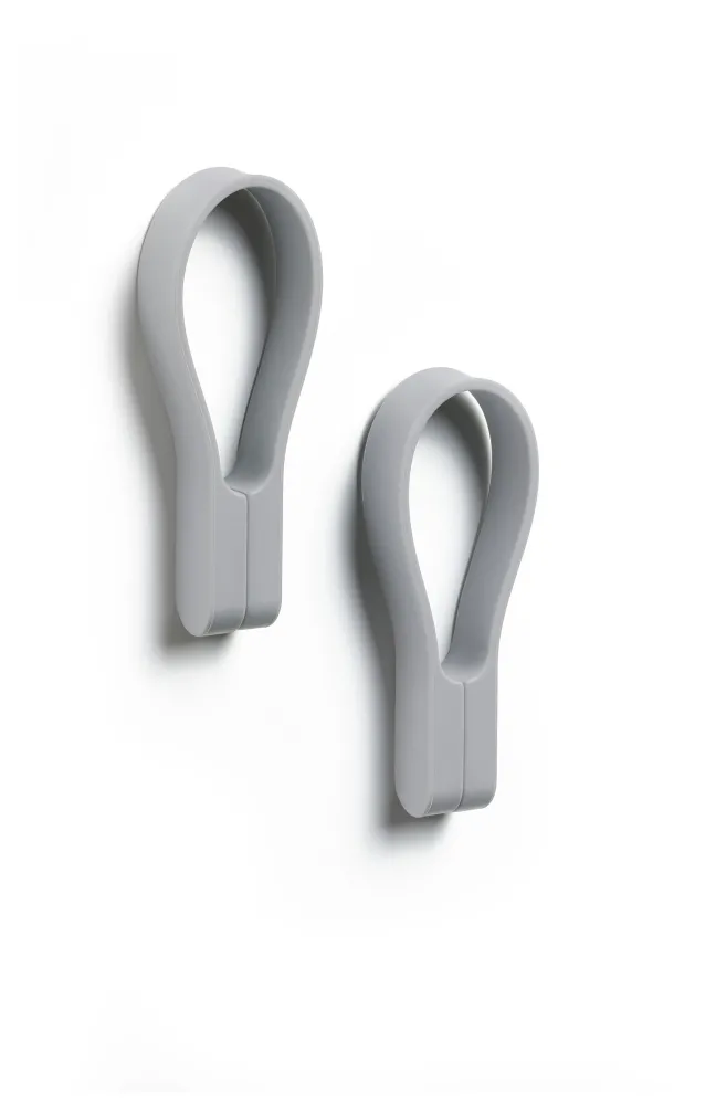 ZONE Denmark Handtuchhalter Loop magnet 2 Stück Mövengrau