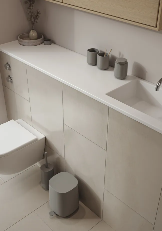 ZONE Denmark Pedaleimer Time 3 Liter Concrete