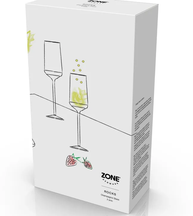 ZONE Denmark Sektglas Rocks 2 Stück 23 cl