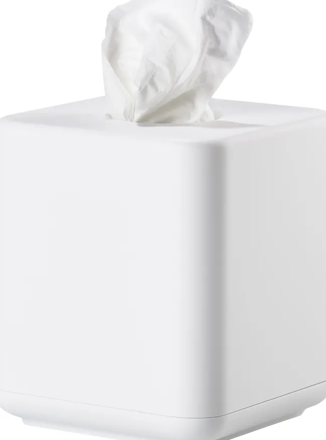 ZONE Denmark Taschentuchbox Ume 13 x 13 x 15,1 cm weiß