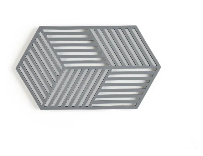 ZONE Denmark Untersetzer Hexagon Cool Grey 24cm