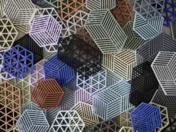ZONE Denmark Untersetzer Hexagon Warm Grey 24cm