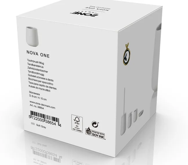 ZONE Denmark Zahnbürstenbecher Nova One Soft Grey